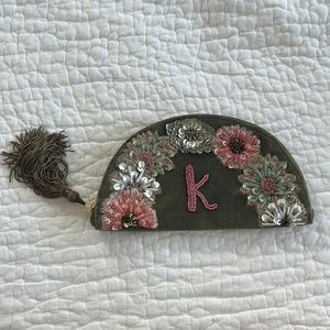 Anthropologie initial clutch